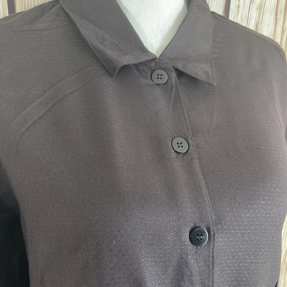 April Cornell Black Loose-fit Button Down Small - Picture 3 of 9
